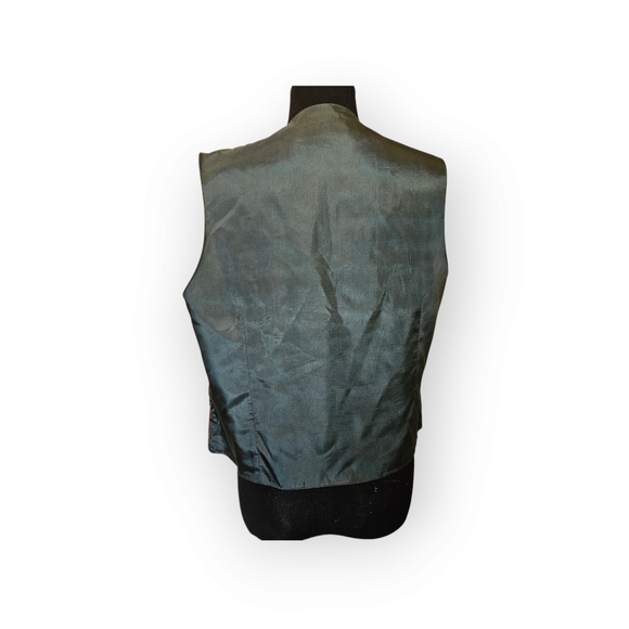 Women's James Pringle Weavers of Inverness Red Tartan Plaid Wool Vest Size 16 - Picture 5 of 7